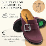 7000  LEON COMFORT DAMEN LEDER CLOGS