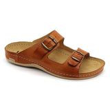 703 LEON COMFORT HERREN LEDER PANTOLETTE