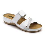 909 LEON DAMEN LEDER PANTOLETTEN