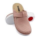 V263 LEON COMFORT DAMEN LEDER CLOGS