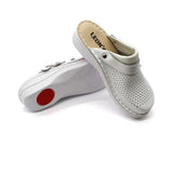 V202 LEON COMFORT LEDER DAMEN CLOGS